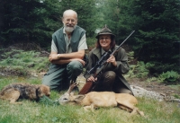 Hunting in the border area with an Austrian colleague, 2007