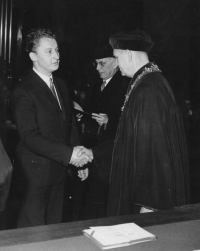 Zdeněk Štěpán, promoce, Plzeň 1965