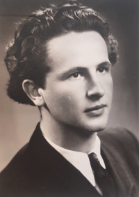 Bohumil Zhof as a student