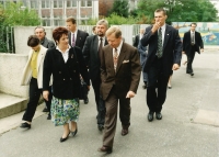 Darina Martinovská s Václavem Havlem, Jižní Město, 1995