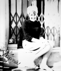 Darina Martinovská na Střední pedagogické škole v Litoměřicích, 1966