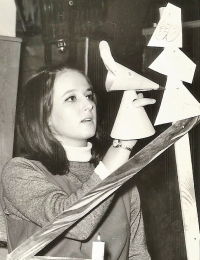 Darina Martinovská at the Puppeteers’ Chrudim festival, 1970