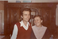 Jan David and Helena Davidová in Krnov in 1980
