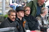 Porta mezi lety 2001–2007, Plzeň, Jihlava. S Petrem Kocmanem a dlouholetým dramaturgem Porty Swagerem