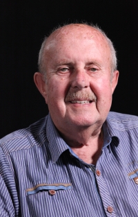 Jiří Podivínský při natáčení pro Paměť národa, Olomouc, 31. května 2022 