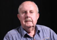 Jiří Podivínský při natáčení pro Paměť národa, Olomouc, 31. května 2022