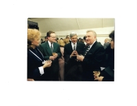 Concert in Reduta with the participation of President Michal Kováč, organized by Ján Juráš