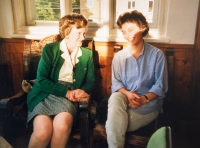 Pamětnice jako studentka v Salzburku s hraběnkou Maria do Carmo Czernin