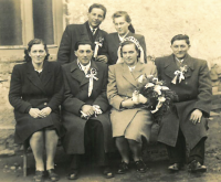 The wedding of Antonín Ondroušek, 1948 