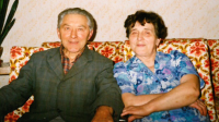 The wedded Ondroušek couple, Brumov-Bylnice, around the year 1990 