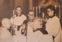 Pavel Kulhánek jako ministrant