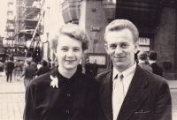 Eva Belkova with her husband Antonín, late 1950s