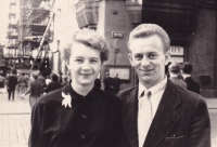 Eva Bělková s manželem Antonínem, konec 50. let