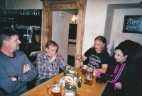 Svatopluk Haugwitz with friends
