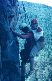 Mountain Rescue service in Jizerské hory - training