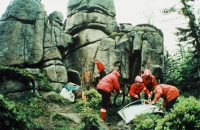 Mountain Rescue service in Jizerské hory - training