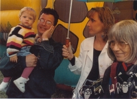 Hynek Krátký with his daughter, 1997