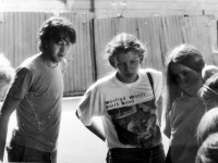 Petr Kubíček (vlevo) / Bratislava / konec 80. let