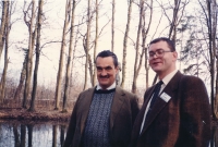 Peter Kulan with Karel Schwarzenberg, Salzburg, 1992