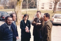 Peter Kulan with Karel Schwarzenberg, Salzburg, 1992