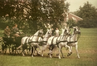 Otec s bratry při závodech v Halbthurnu v Rakousku