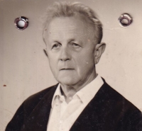 Father Bedřich on the passport photo