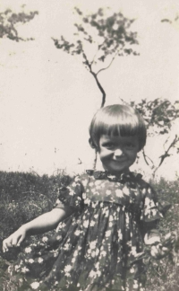 Stanislava Žabková asi tříletá
