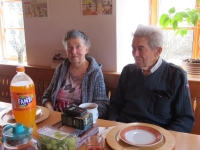 S manželkou, Dubí Hora, březen 2022