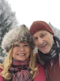 Rostya Gordon-Smith with her husband, 2016