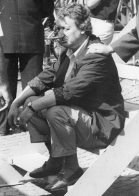 Zdeněk Štěpán po prohrané volební kampani ODA, České Budějovice, 1992 