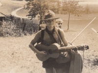 Josef Dvořák jako skaut v roce 1947