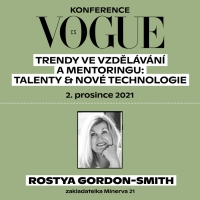 Rostya Gordon-Smith na plakátu ke konferenci Vogue 2021