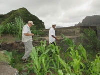 On the Cape Verdean island of Santo Antão with a local farmer, 2014