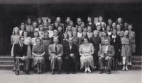 School photograph of the witness, 1940s