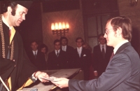 Ondrej's graduation.