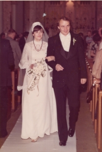 Pamětníkovo svatební foto s Radmilou Lebedovou, New York, 1976
