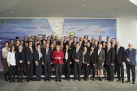 S bývalou nemeckou kancelárkou Angelou Merkel na stretnutí so zástupcami nemeckých menšín. 
