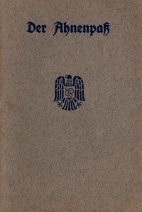 The Ahnenpaß was issued in Germany from 1933 by the Reich Association of Registry Office Officials and served as a confirmation of "Aryan origin"
