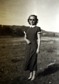 Jiřina Holubářová around the year 1950 