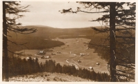 Settlement Jizerka (Klein Iser) in the pre-war postcard