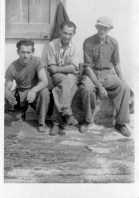 Grandfather's brother Josef Matura (in the middle) at the Technical auxiliary battalion