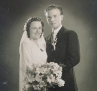 Rudolf a Ludmila Jurečkovi, svatba, 22. července 1949