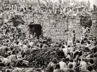 Pepa Nos playing a concert at Lukov castle, 1983