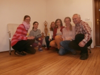 Pravidelné Zpívání na Lužinách s Lenkou Počtovou v klubu Vnitřní kruh, asi 2016