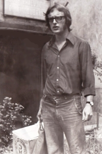Bratr pamětnice Pavel Kuchta v době pobytu v Karviné, 1976