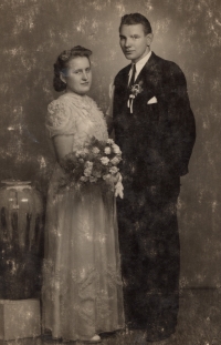 Wedding photo, 14 August 1954