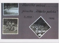 Fotografie sokolského tábora Zlatý potok, 1939