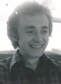 Jiří Dražil v době studií na gymnáziu, asi 1973
