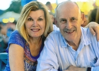 Rostya Gordon-Smith with her husband, 2018