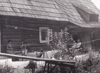 A cottage in Orava, Slovakia, where the Holubs spent all their free time during socialism. A picture from the 1970s